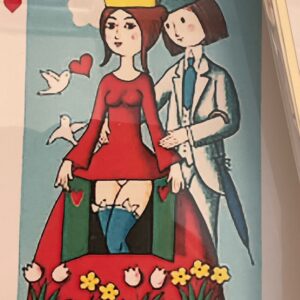 "D" Open Skirt Card